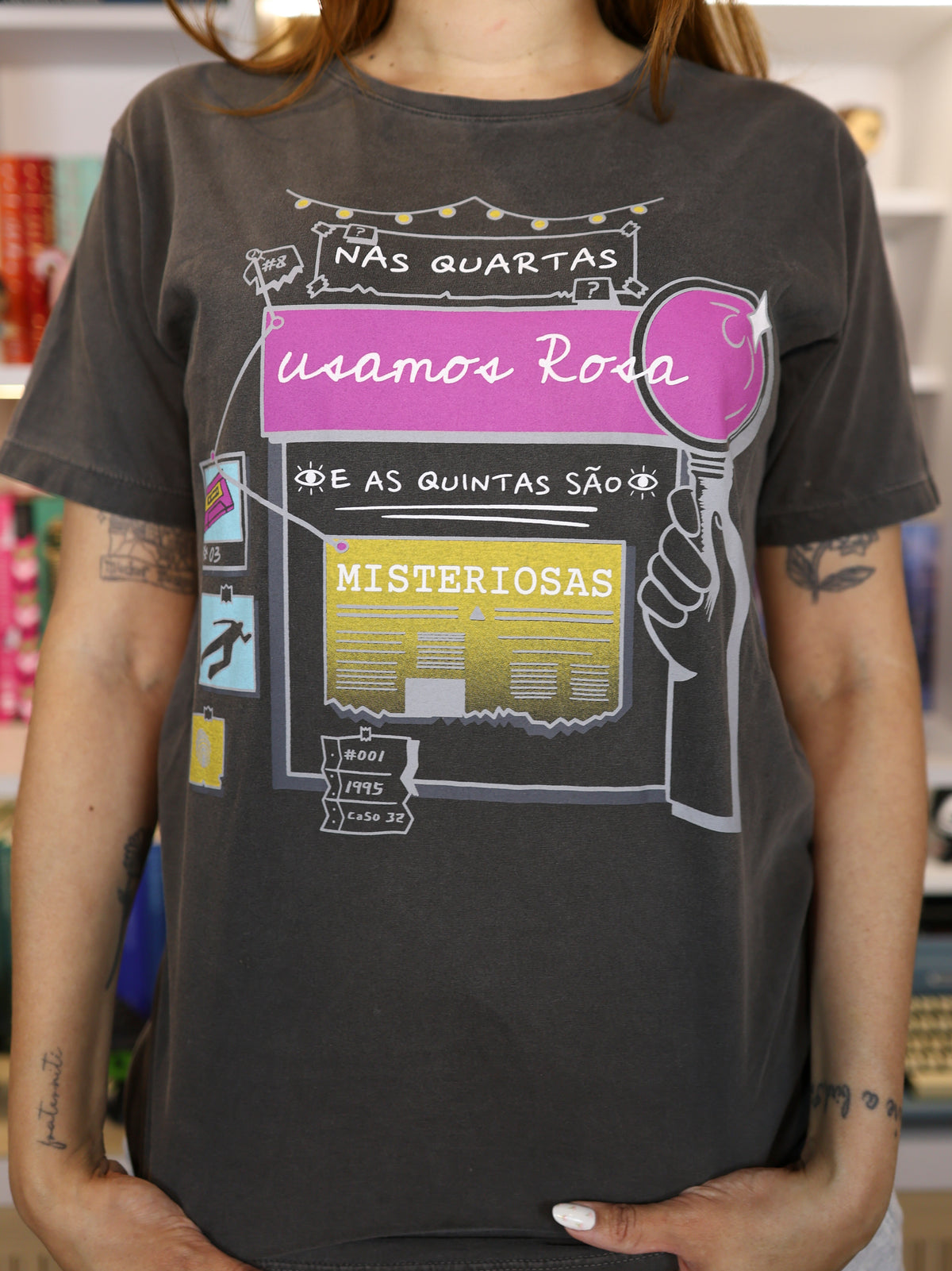 T-Shirt Nas Quartas Usamos Rosa