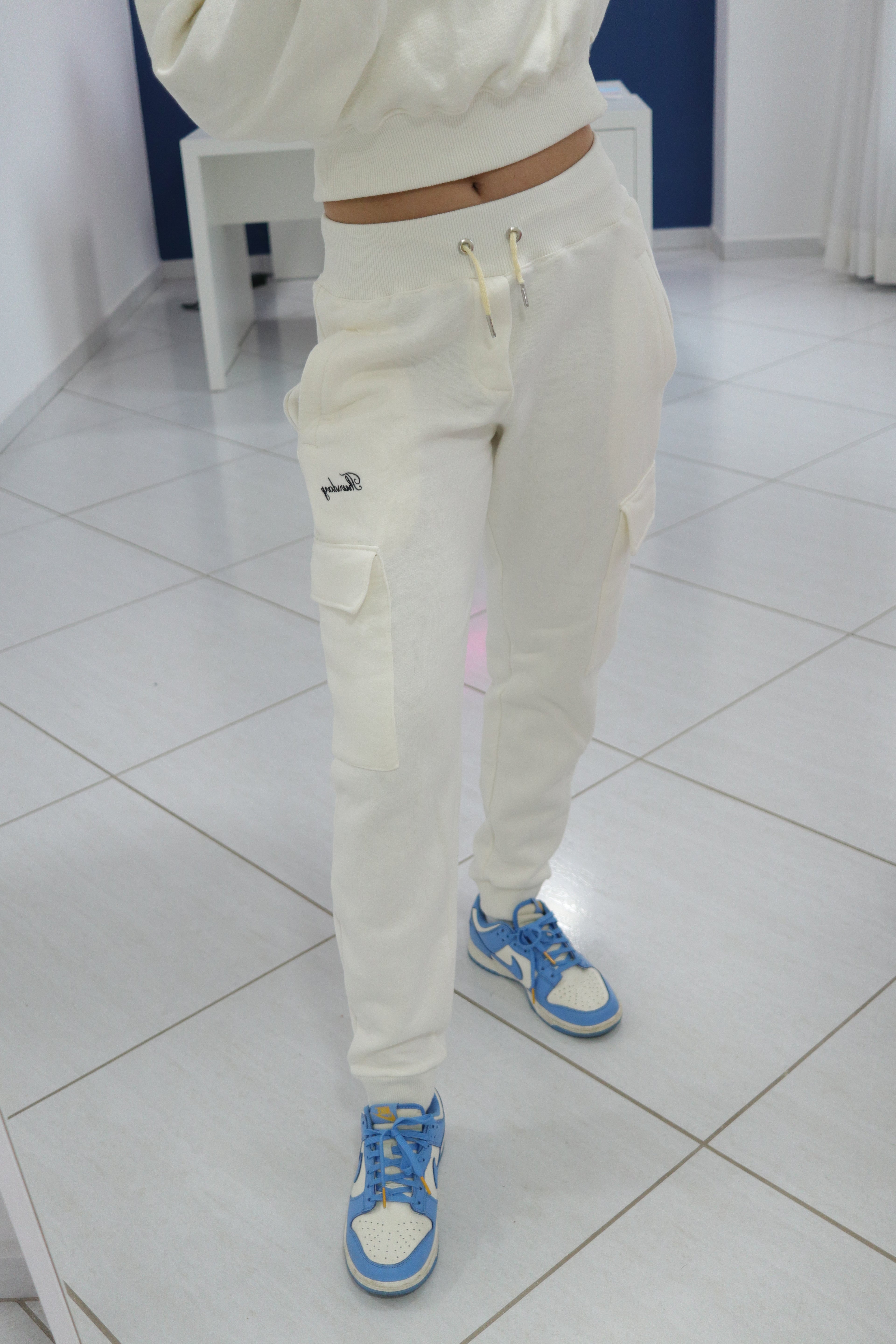 Calça de Moletom Cargo Off-White