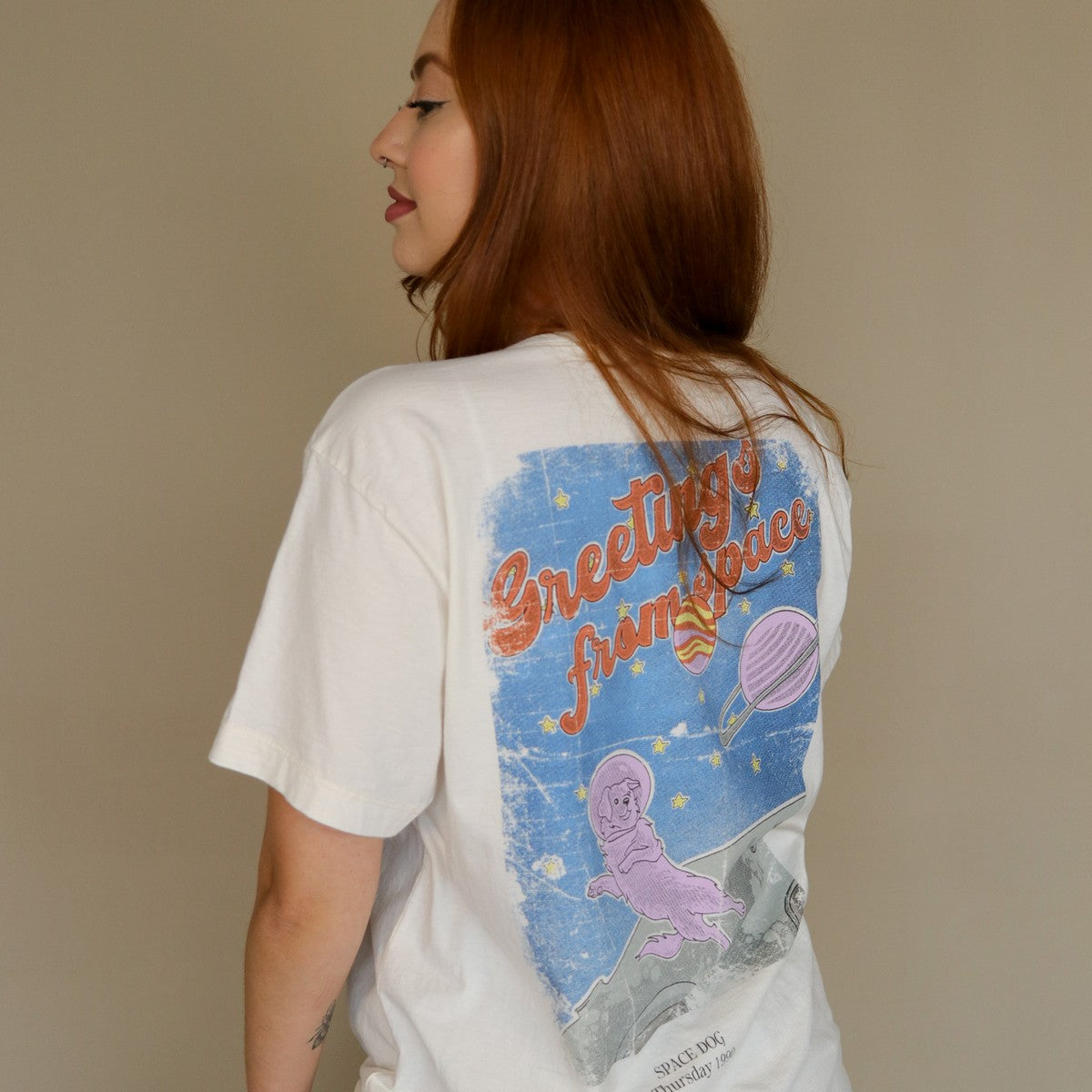 T-Shirt Space Dog