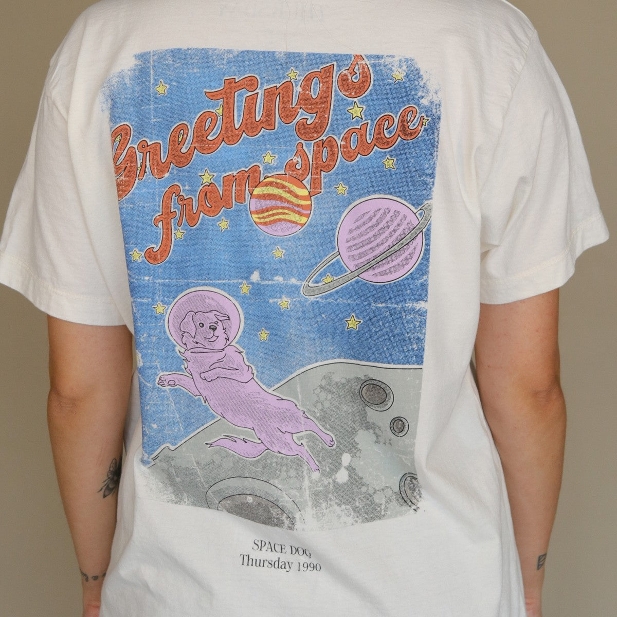 T-Shirt Space Dog