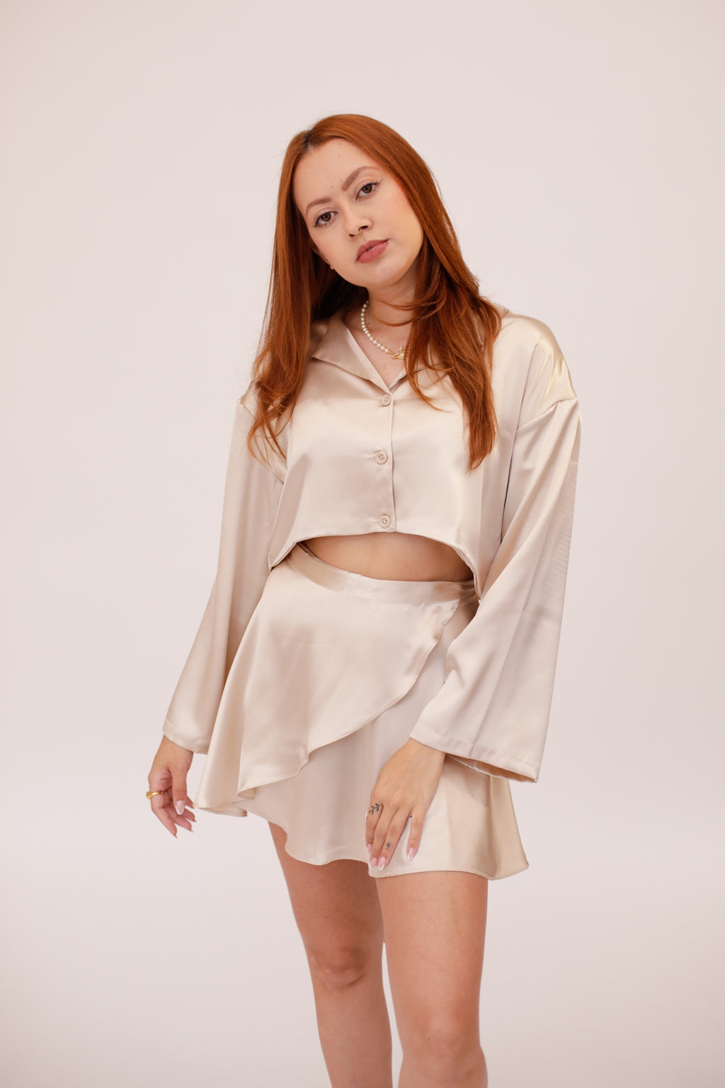 Conjunto Luna Champagne