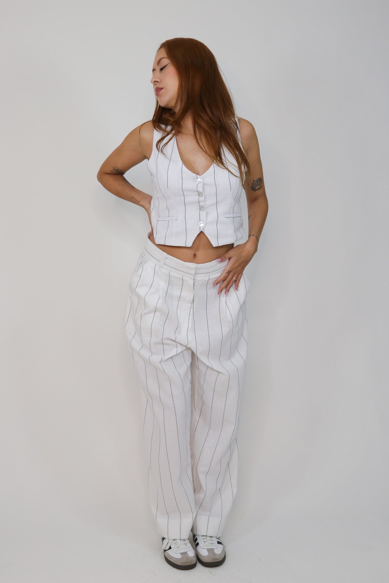 Conjunto em Linho Off-White