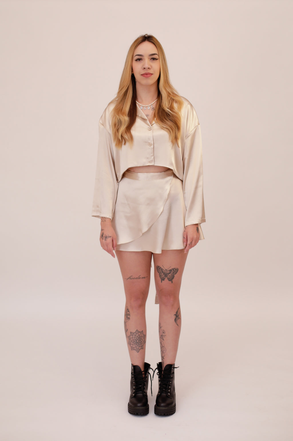 Conjunto Luna Champagne