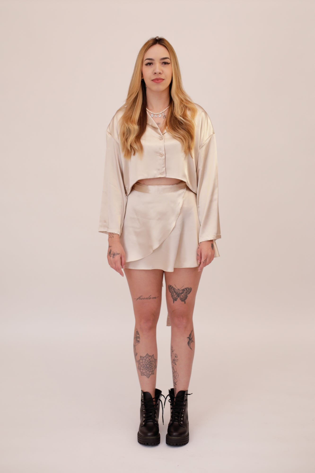 Conjunto Luna Champagne